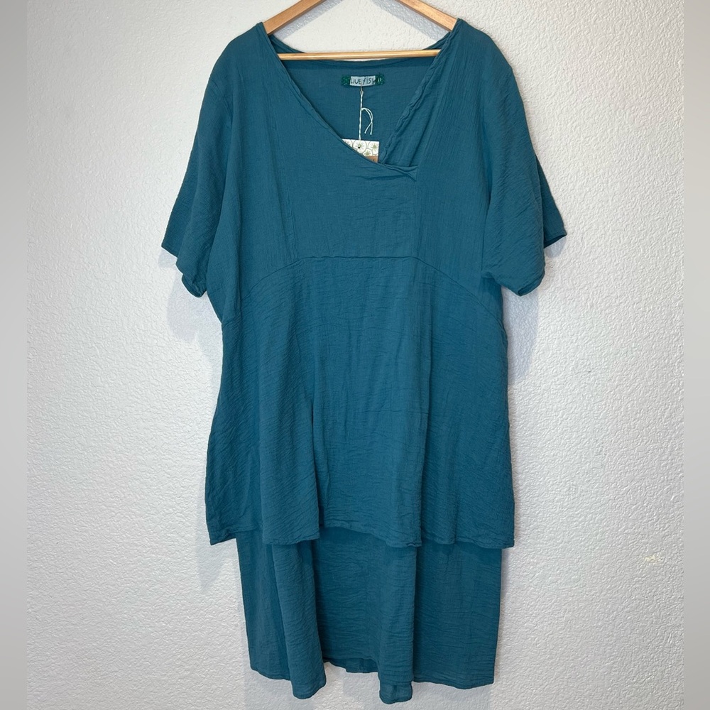 NWT Blue Fish Folklore Organic Cotton Dress